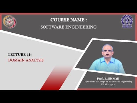 Lecture 41: Domain Analysis thumbnail