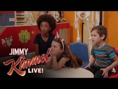 Jimmy Kimmel Talks to Kids About Health Care thumbnail