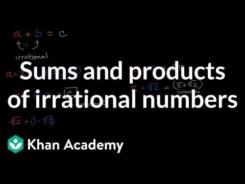 Sums and products of irrational numbers thumbnail