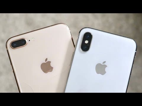 iPhone X Vs iPhone 8 Plus In 2020! (Comparison) (Review) thumbnail