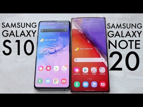 Samsung Galaxy Note 20 Vs Samsung Galaxy S10! (Comparison) (Review) thumbnail