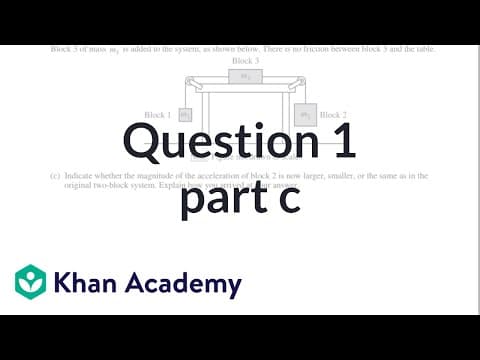 2015 AP Physics 1 free response 1c thumbnail