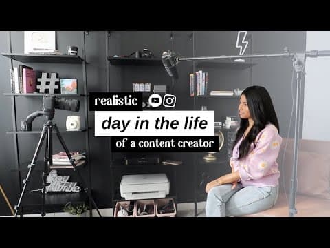 day in the life of a full-time content creator: brand deals + new office tour thumbnail