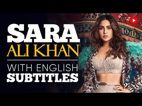 ENGLISH SPEECH | SARA ALI KHAN: Be Your Best Self (English Subtitles) thumbnail