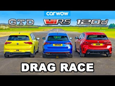 Which Diesel Hot Hatch Wins: Golf GTD, BMW 120d, or Skoda Octavia? thumbnail