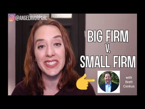 Big Law Firm vs. Small Law Firm (What's the Best Law Firm for You?) thumbnail