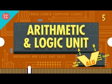 How Computers Calculate - the ALU: Crash Course Computer Science #5 thumbnail