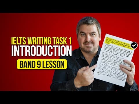 IELTS Writing Task 1 Introductions- Band 9 Lesson thumbnail