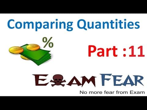 Maths Comparing Quantities part 11 (Simple Interests) CBSE Class 8 Mathematics VIII thumbnail