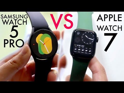 Samsung Galaxy Watch 5 Pro Vs Apple Watch Series 7! (Comparison) (Review) thumbnail