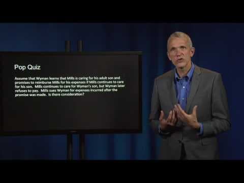 Contract Law 18 I Mills v Wyman (moral obligation) thumbnail