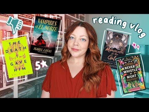 reading 2023 new releases 📚 horror, mystery, fantasy book vlog thumbnail