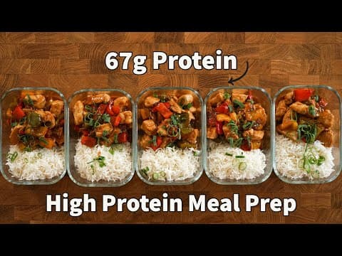 Meal Prep For The Week In Under An Hour | Sweet and Sour Chicken thumbnail