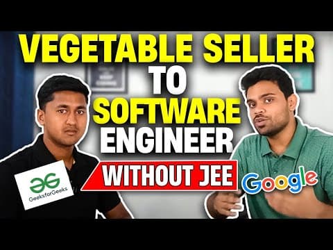 From Selling Vegetables To Cracking Placements ( SDE ) 🔥 | Without JEE Exam | Off-Campus Offer thumbnail