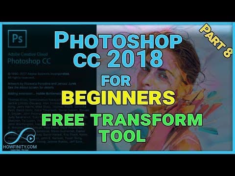 How to Use Photoshop CC 2018 For Beginners- Part 8-Reshaping Images with Free Transform Tool thumbnail