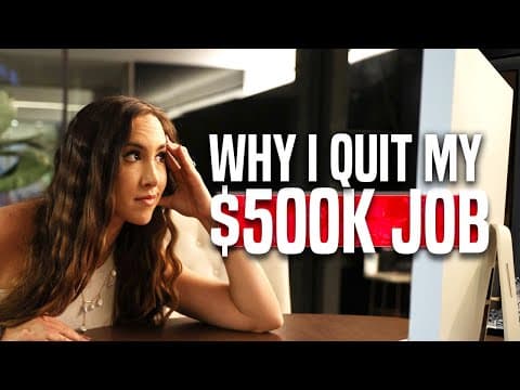 I Quit My $500,000 Job After I Learned THIS thumbnail