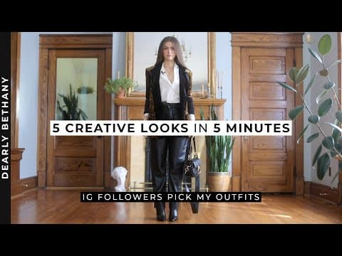 Outfit Challenge: Build 5 Looks For 5 Creative Scenarios in 5 Minutes thumbnail