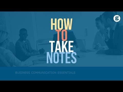 How to Take Notes thumbnail