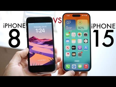 iPhone 15 Vs iPhone 8! (Comparison) (Review) thumbnail