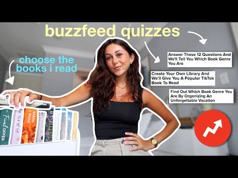 Buzzfeed quizzes choose the books i read! | spoiler free reading vlog thumbnail