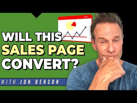 Jon Benson's EPIC sales page copy breakdown thumbnail