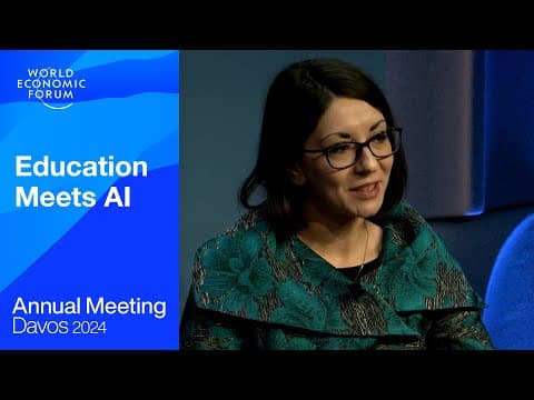 Education Meets AI | Davos 2024 | World Economic Forum thumbnail