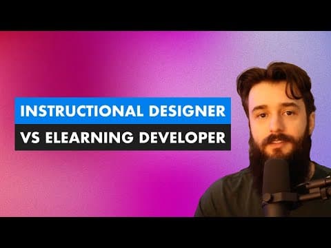 Instructional Designer vs  eLearning Developer thumbnail