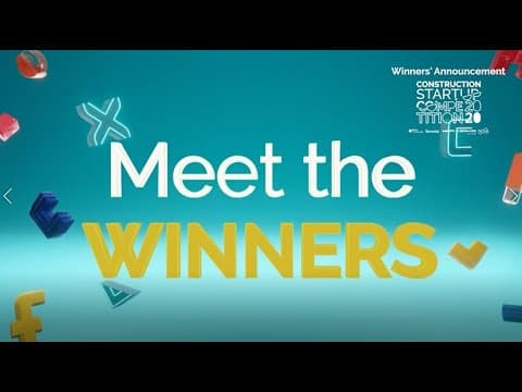 Winners' Announcement | Construction Startup Competition 2020 thumbnail