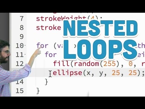 4.2: Nested Loops - p5.js Tutorial thumbnail