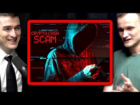 Which crypto coins are scams? | Vitalik Buterin and Lex Fridman thumbnail