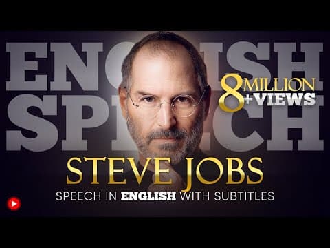 ENGLISH SPEECH | STEVE JOBS: Stanford Speech(English Subtitles) thumbnail