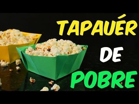 TapauƩr de pobre: faƧa em 60 segundos com folha de papel (ORIGAMI) thumbnail