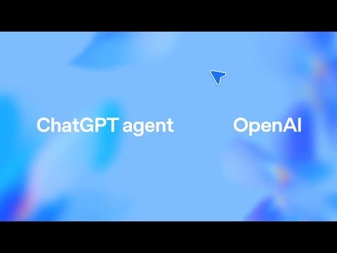 What Can the New ChatGPT Agent Do for You? thumbnail