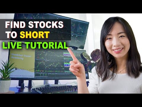 How to Find Stocks to Trade - Live Tutorial Shorting Stocks thumbnail