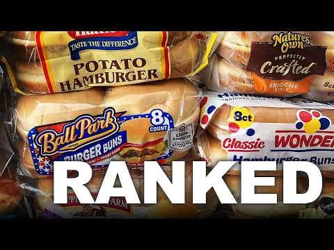 Store-Bought Hamburger Buns Ranked From Worst To First thumbnail