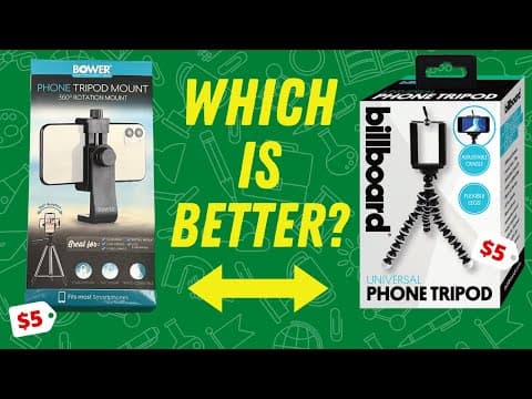 Which is the Better $5 Phone Tripod Mount? thumbnail