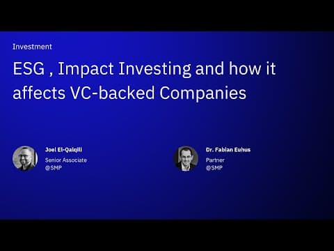 PAKCon 2020: ESG , Impact Investing and how it affects VC-backed Companies thumbnail