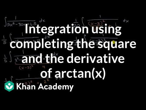 How to Integrate 1/(5x² - 30x + 65) thumbnail