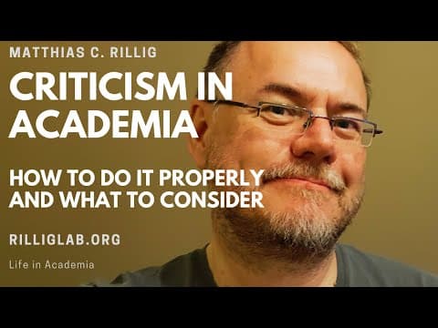 How to criticize in academia. #phdlife #phd #academia thumbnail