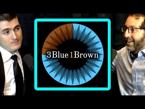 Grant Sanderson (3Blue1Brown) is revolutionizing math | Jordan Ellenberg and Lex Fridman thumbnail