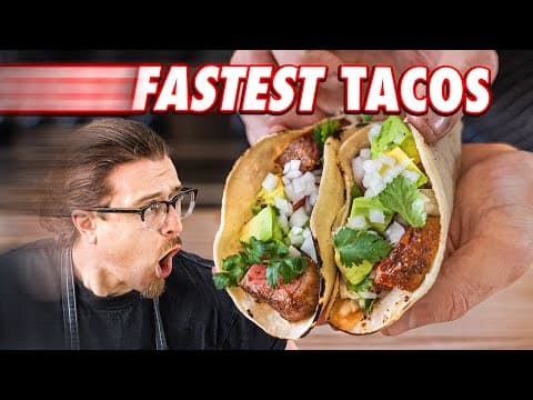 Making Steak Tacos Faster Than A Restaurant | But Faster thumbnail