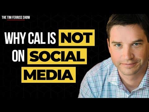 Why Cal Newport is Not on Social Media thumbnail