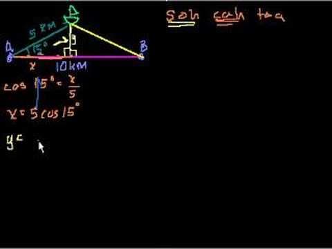 Trigonometry word problems (part 1) thumbnail