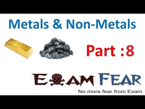 Chemistry Metal & Non-Metal Part 8 (Metal reaction with oxygen) Class 8  VIII thumbnail
