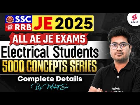 SSC JE 2025 + RRB JE | 5000 Concepts Series for Electrical Engineers | By Mohit Sir thumbnail