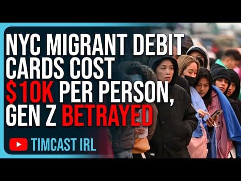 NYC Migrant Debit Cards Cost $10K Per Person, Gen Z Has Been BETRAYED thumbnail