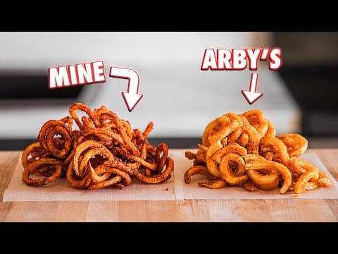 Making Arby's Curly Fries at Home | But Better thumbnail