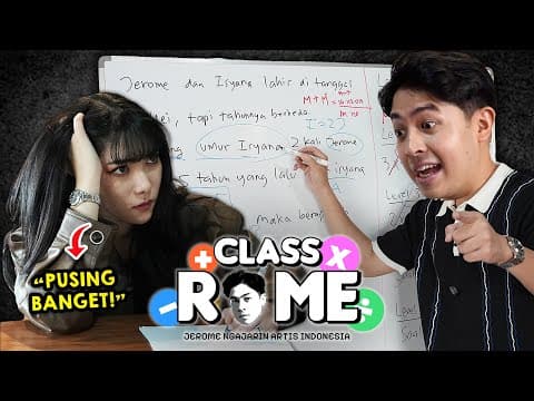 NGAKAK! TES MATEMATIKA ISYANA SARASVATI, TERNYATA JENIUS!? | JEROME NGAJARIN ARTIS INDONESIA thumbnail