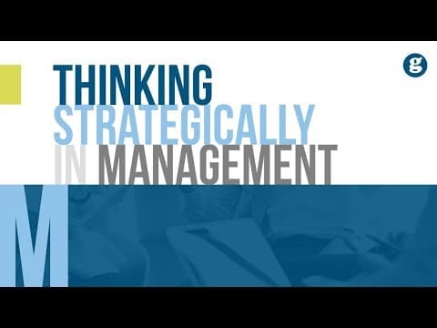 Thinking Strategically in Management thumbnail