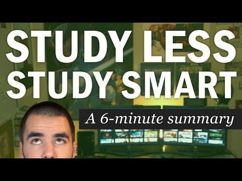 Study Less Study Smart: A 6-Minute Summary of Marty Lobdell's Lecture - College Info Geek thumbnail